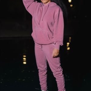 Pink Faded Sweatsuit